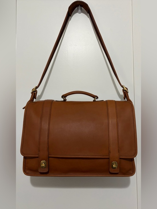 Coach Other - Vintage Coach Men's Essex Briefcase (#5274) Tan Leather Messenger & Laptop Bag